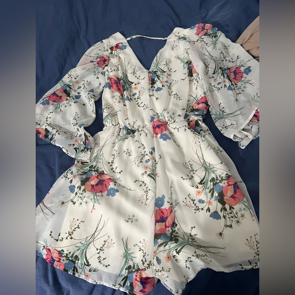 Floral Print Romper